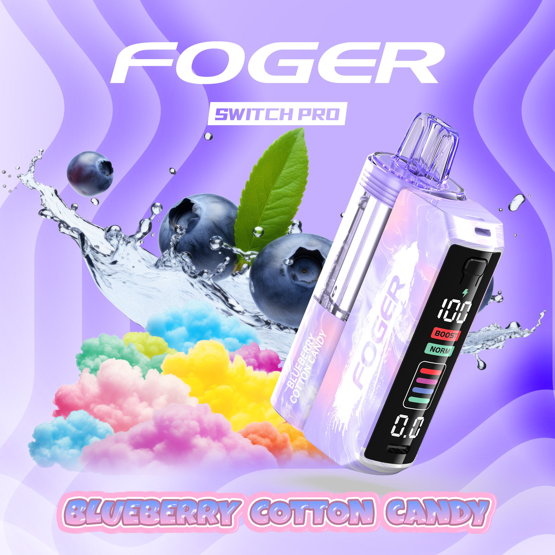 Blueberry Cotton Candy - Foger Switch Pro Kit | 30K Puffs