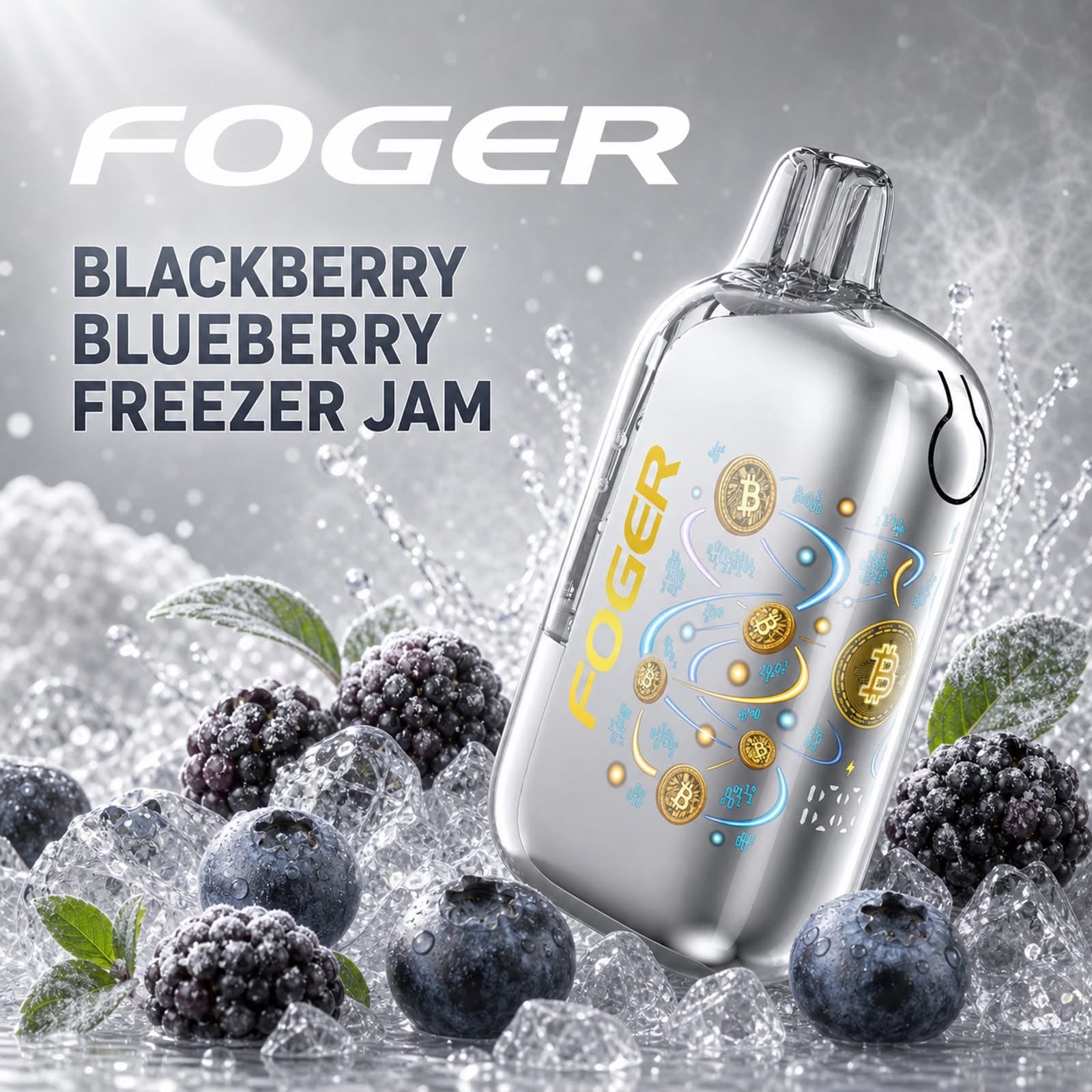 Blackberry Blueberry Freezer Jam - Foger Bit 35K Puffs