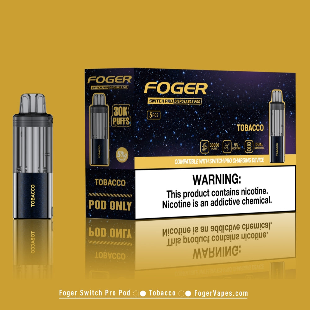 Tobacco Foger Switch Pro Pod 30K Puffs Tobacco Foger Switch Pro Pod 30K Puffs