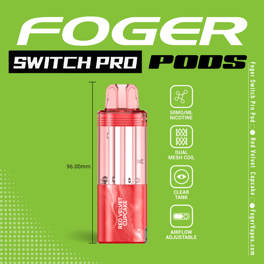 Red Velvet Cupcake - Foger Switch Pro Pod | 30K Puffs