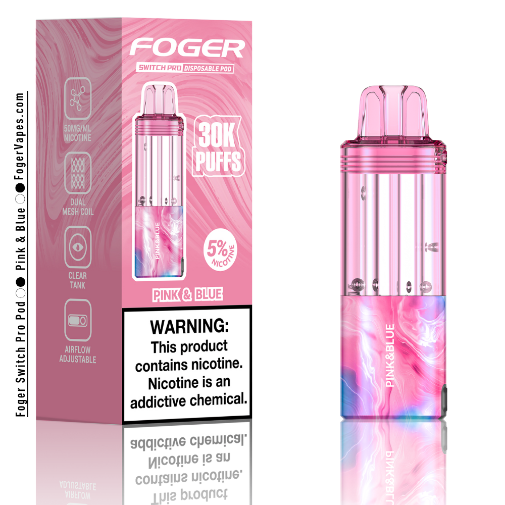 Pink & Blue - Foger Switch Pro Pod | 30K Puffs