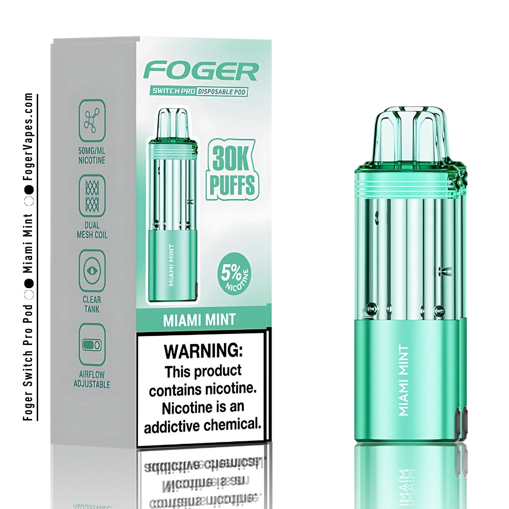 Miami Mint Foger Switch Pro Pod 30K Puffs Miami Mint Foger Switch Pro Pod 30K Puffs