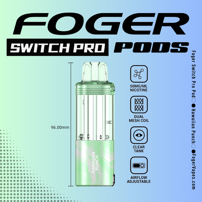 Hawaiian Punch - Foger Switch Pro Pod | 30K Puffs Hawaiian Punch - Foger Switch Pro Pod | 30K Puffs