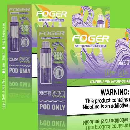 Grape Slush - Foger Switch Pro Pod 30K Puffs Grape Slush - Foger Switch Pro Pod 30K Puffs