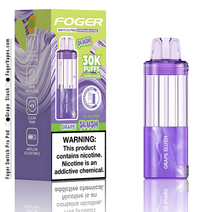Grape Slush - Foger Switch Pro Pod 30K Puffs Grape Slush - Foger Switch Pro Pod 30K Puffs