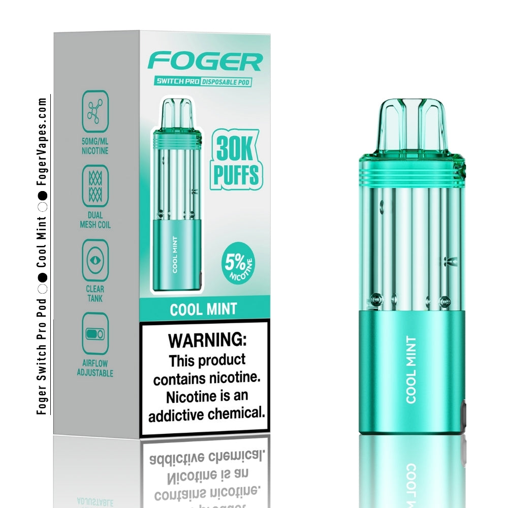 Cool Mint Foger Switch Pro Pod 30K Puffs Cool Mint Foger Switch Pro Pod 30K Puffs