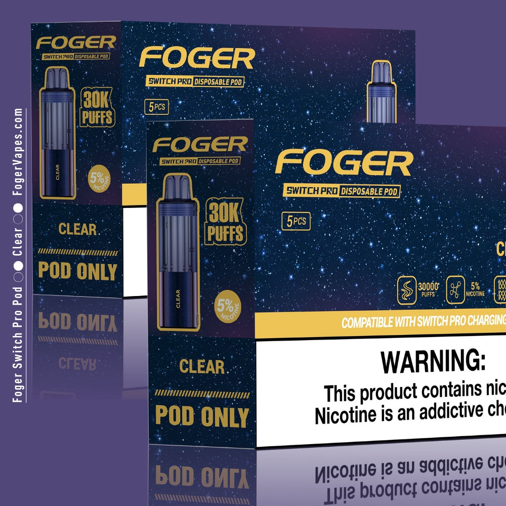 Clear Foger Switch Pro Pod 30K Puffs Clear Foger Switch Pro Pod 30K Puffs