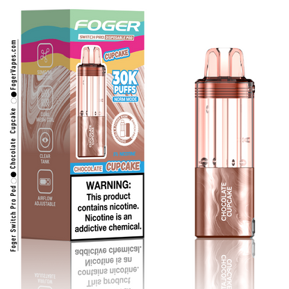 Chocolate Cupcake - Foger Switch Pro Pod | 30K Puffs Chocolate Cupcake - Foger Switch Pro Pod | 30K Puffs