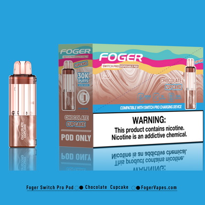 Chocolate Cupcake - Foger Switch Pro Pod | 30K Puffs Chocolate Cupcake - Foger Switch Pro Pod | 30K Puffs
