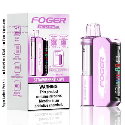 Strawberry Kiwi Foger Switch Pro Kit 30K Puffs Strawberry Kiwi Foger Switch Pro Kit 30K Puffs