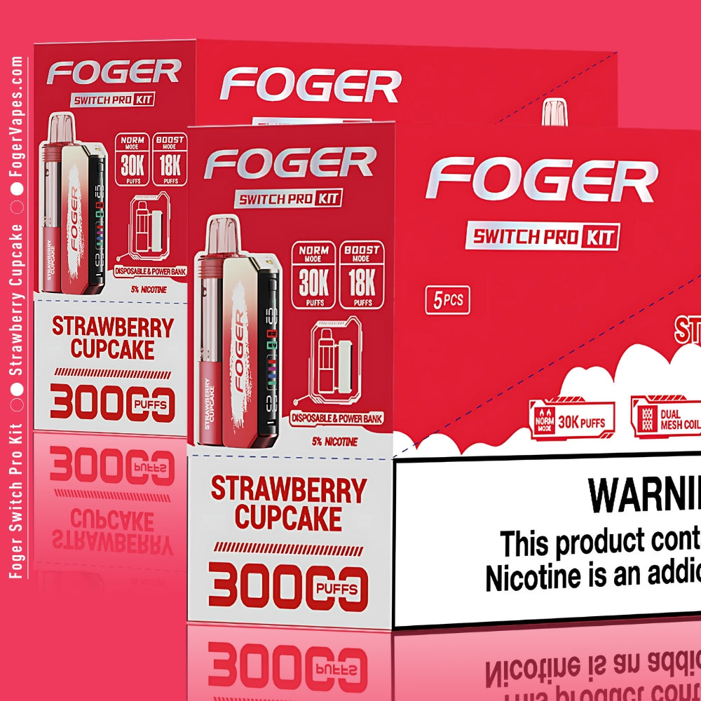 Strawberry Cupcake Foger Switch Pro Kit 30K Puffs Strawberry Cupcake Foger Switch Pro Kit 30K Puffs
