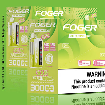 Sour Fcuking Fab Foger Switch Pro Kit 30K Puffs