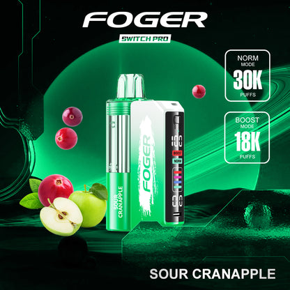 Sour Cranapple Foger Switch Pro Kit 30K Puffs Sour Cranapple Foger Switch Pro Kit 30K Puffs