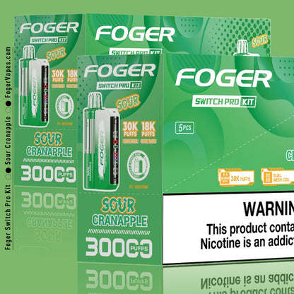 Sour Cranapple Foger Switch Pro Kit 30K Puffs Sour Cranapple Foger Switch Pro Kit 30K Puffs