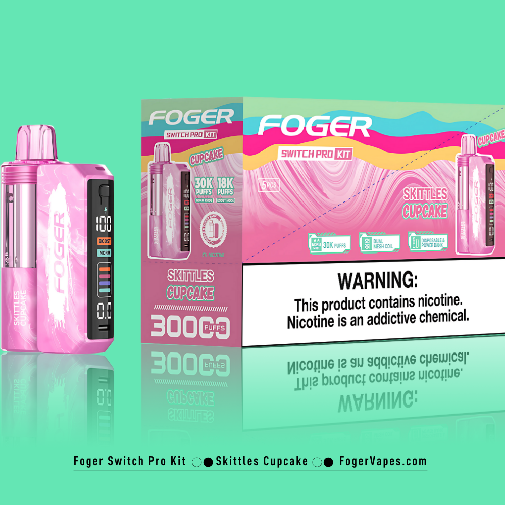 Skittles Cupcake - Foger Switch Pro Kit | 30K Puffs