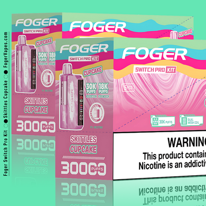 Skittles Cupcake - Foger Switch Pro Kit | 30K Puffs