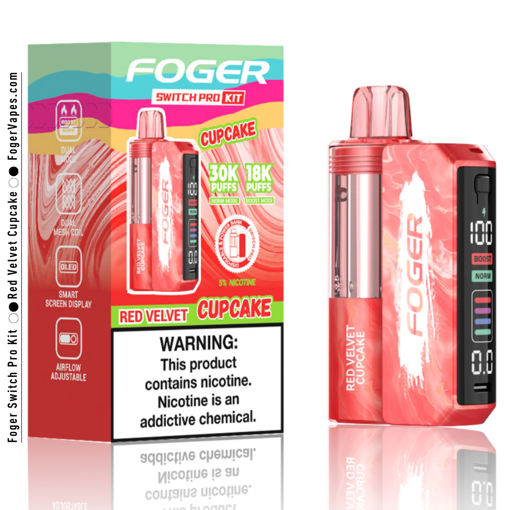 Red Velvet Cupcake - Foger Switch Pro Kit | 30K Puffs