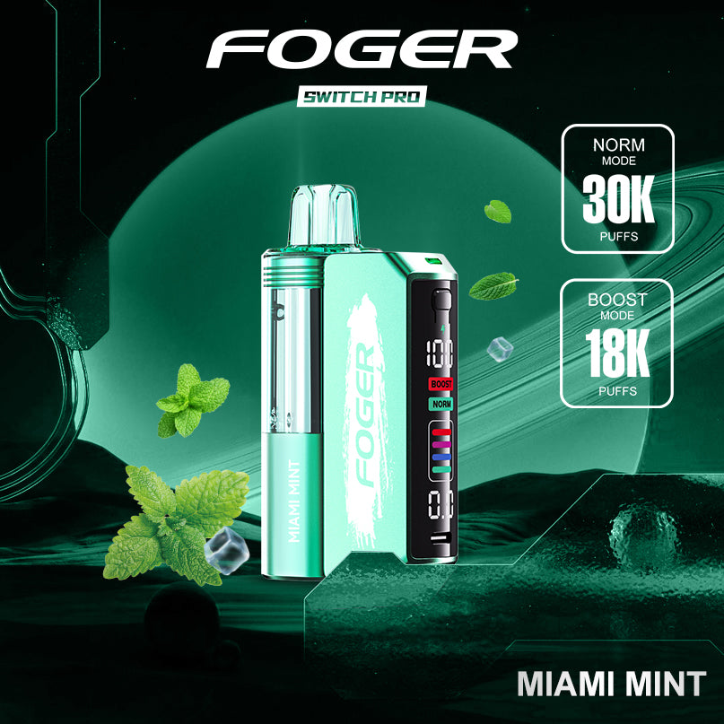 Miami Mint Foger Switch Pro Kit 30K Puffs Miami Mint Foger Switch Pro Kit 30K Puffs