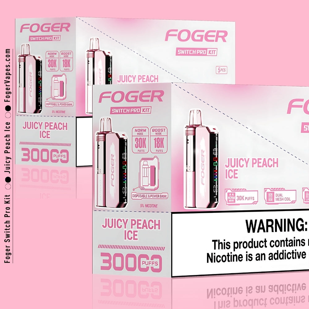 Juicy Peach Ice Foger Switch Pro Kit 30K Puffs