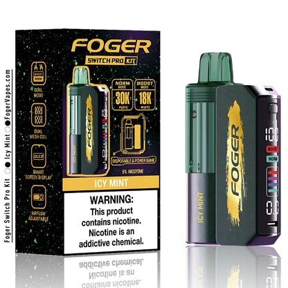 Icy Mint Foger Switch Pro Kit 30K Puffs Icy Mint Foger Switch Pro Kit 30K Puffs