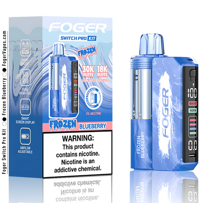 Frozen Blueberry - Foger Switch Pro Kit 30K Puffs Frozen Blueberry - Foger Switch Pro Kit 30K Puffs