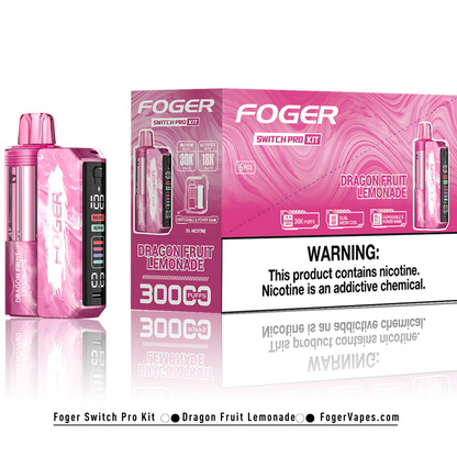Dragon Fruit Lemonade - Foger Switch Pro Kit | 30K Puffs Dragon Fruit Lemonade - Foger Switch Pro Kit | 30K Puffs