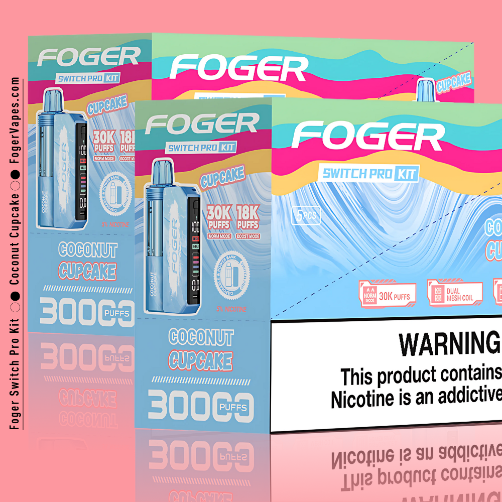 Coconut Cupcake - Foger Switch Pro Kit | 30K Puffs Coconut Cupcake - Foger Switch Pro Kit | 30K Puffs