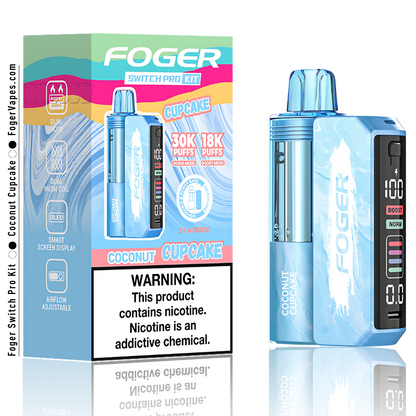 Coconut Cupcake - Foger Switch Pro Kit | 30K Puffs Coconut Cupcake - Foger Switch Pro Kit | 30K Puffs