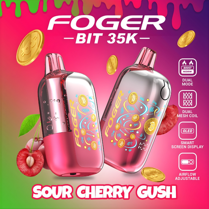 Sour Cherry Gush - Foger Bit 35K Puffs Sour Cherry Gush - Foger Bit 35K Puffs