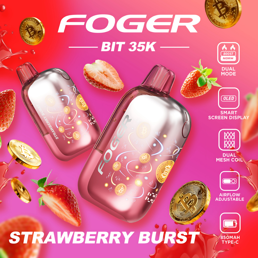 Strawberry Burst - Foger Bit 35K Puffs