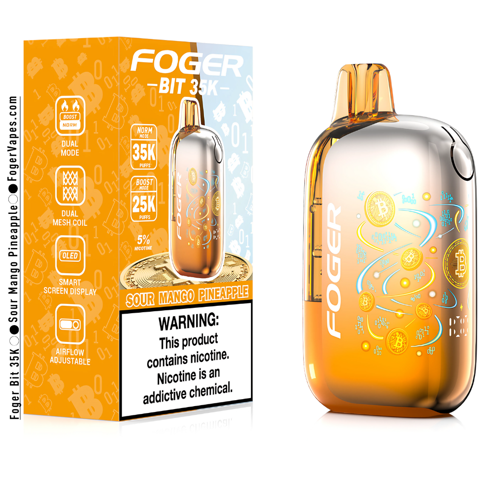 Sour Mango Pineapple - Foger Bit 35K Puffs Sour Mango Pineapple - Foger Bit 35K Puffs