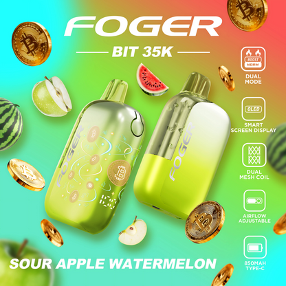 Sour Apple Watermelon - Foger Bit 35K Puffs
